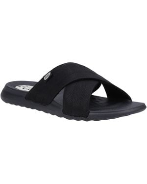 HEYDUDE Christi Slide Distressed Sandali Neri Da Donna - Nero