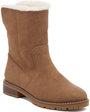 Rocket Dog Niche Aurora Polyurethane Walnut Winter Mid Calf Boots - Brown