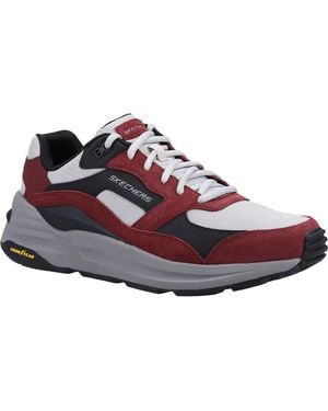 Skechers Global Jogger 237200-Bugy Lace Up Shoes - Red