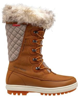 Helly Hansen Sport Garibaldi Leather New Wheat/Dark Khaki Winter Mid Calf Boots - Brown