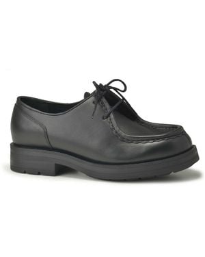 Kleman Tambour Leather Noir Lace-Up Shoes - Black