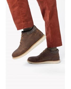 Hush Puppies Jenson Leder Stiefeletten - Braun