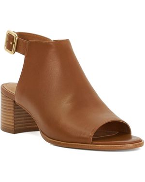 Dune Joupin Leather Heels - Brown