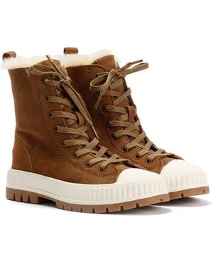 EMU Nomad Wanderer Chestnut Leather Boots - Brown