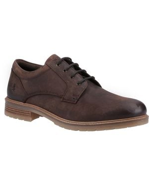Hush Puppies Richie Leather Lace-Up Shoes - Brown