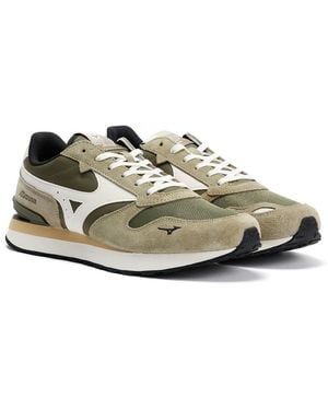 Mizuno Rb87 Four Leaf Clover/Snow/Elm Trainers - Metallic