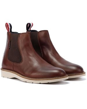 Ben Sherman Hampton Chelsea Stivali Rossi - Marrone