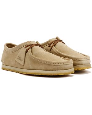 Clarks Godney Lace Zapatos De Ante Para Hombre En Con Cordones - Neutro