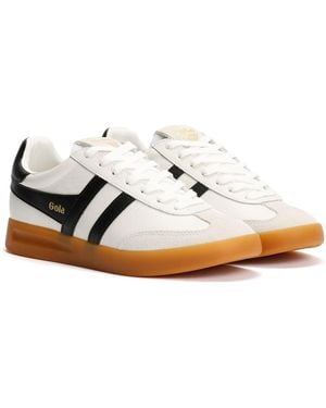 Gola Cyclone Leather /Gum Trainers - White