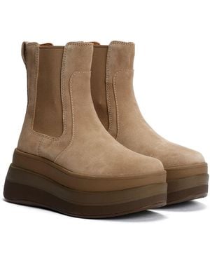 Fitflop F-Mode Wildleder Stiefel - Braun