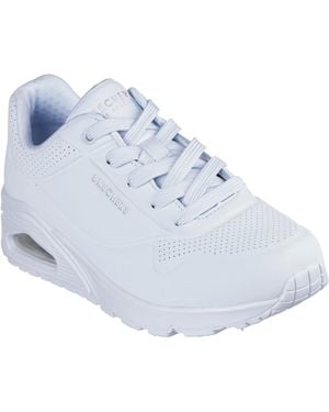Skechers Uno Stand On Air Synthetic Light Denim Trainers - Blue