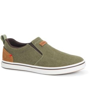 XtraTuf Sharkbyte Canvas Trainers - Green