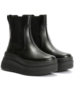Fitflop F-Mode Leather Boots - Black