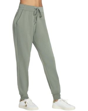 Skechers Skechluxe Elevate Taupe Joggers - Green