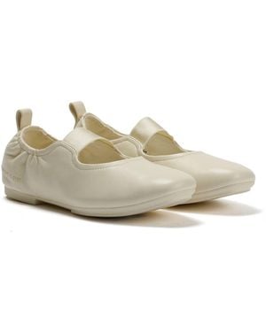 Fitflop Delicato X Pantone Poise Leather Mary-Janes - Natural