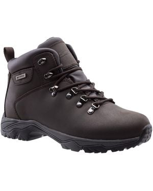 Cotswold Nebraska Leather Men's Crazy Horse Hiking Boots - Black