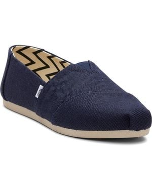 TOMS Alpargata Classic Cotton Espadrilles - Blue