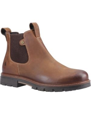 Hush Puppies Pascal Leather Boots - Brown