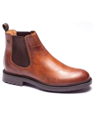 Base London Roebuck Leather Boots - Brown