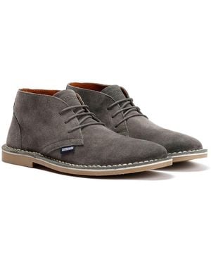 Lambretta Chiswick Suede Boots - Grey