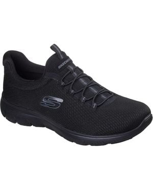 Skechers Summits Summer Blush Textile Trainers - Blue