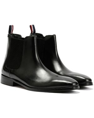 Ben Sherman Kendrick Leather Boots - Black