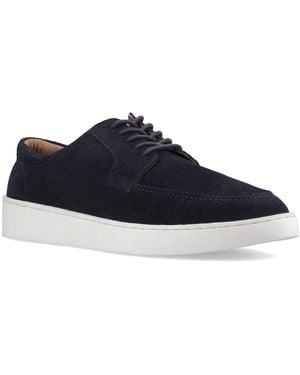 Hush Puppies Riven Lace Up Leather Lace-Up Shoes - Blue