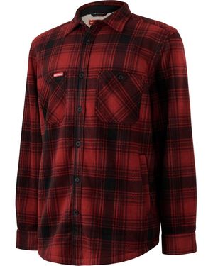 Hard Yakka Sherpa Fleece Jacket - Red