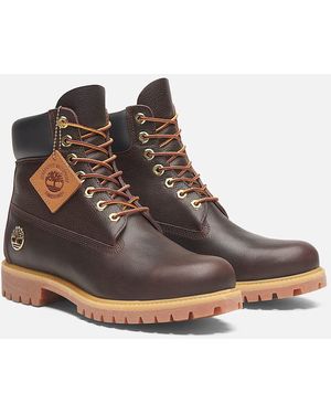 Timberland Premium Espresso 6 Inch Leather Dark/ Boots - Brown