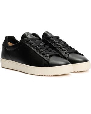 CLAE Bradley Milled Leather Trainers - Black
