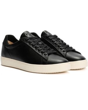 CLAE Bradley Milled Leather Trainers - Black