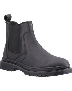 Hush Puppies Jamie Leather Boots - Black