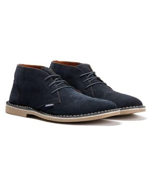 Lambretta Chiswick Suede Boots - Blue