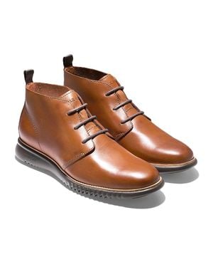 Cole Haan 2.Zerogrand British Tan Leather Chukka Boots - Brown