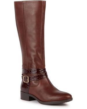 Geox D Felicity A Knee High Boots - Brown