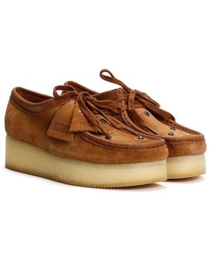 Clarks Wallacraft Bee Wildleder Schuhe - Braun