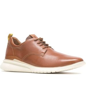 Hush Puppies Advance Lace Up Leather Lace-Up Shoes - Brown