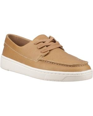 TOMS Trvl Lite London Leather Lace-Up Shoes - Natural