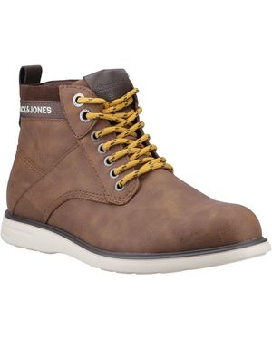 Jack & Jones Denver Synthetic Cappuccino Boots - Brown