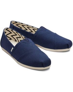 TOMS Alpargata 100% Cotton Espadrilles - Blue