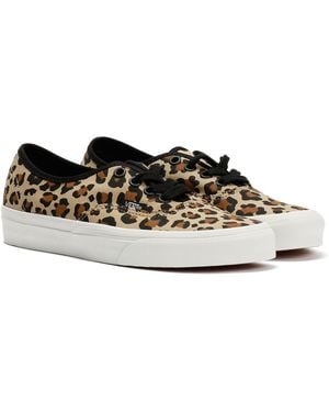 Vans Authentic Animalier Leopard Trainers - Black