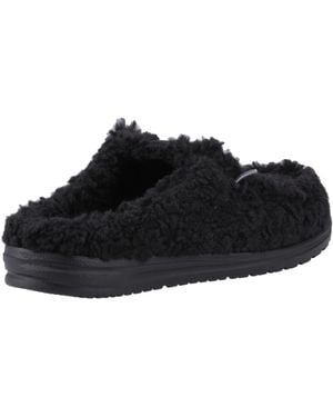 HEYDUDE Wally Pantoletten Aus Polyester - Schwarz