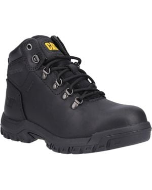 CAT Safety Caterpillar Mae Leather Safety Boots - Black