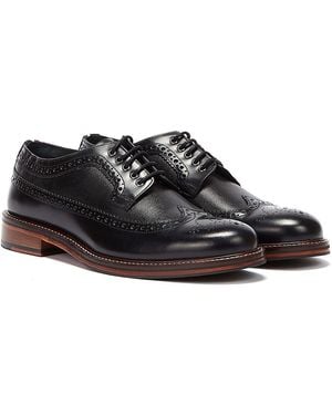 Ben Sherman Archie Brogue Shoes - Black