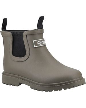 Cotswold Barton Synthetic Wellington Boots - Brown