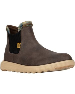 HEYDUDE Branson Classic Synthetic Desert Boots - Brown