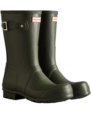 HUNTER Original Short Wellington Boots Rubber Wellington Boots - Green