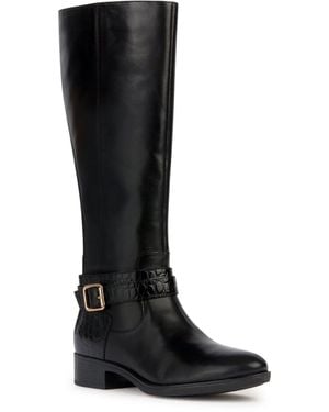 Geox D Felicity A Knee High Boots - Black