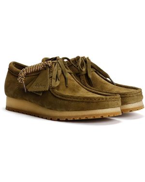 Clarks Wallabee Rb Suede Shoes - Brown