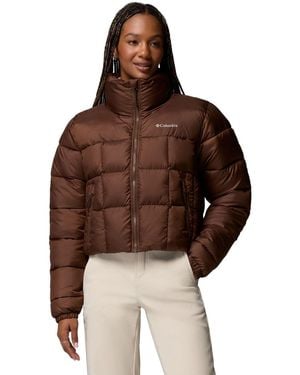 Columbia Puffect Iii Cropped Jacket Puffer Jackets - Brown